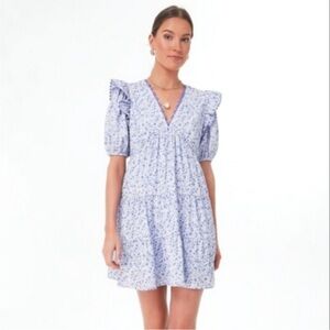 Tuckernuck Hyacinth House Lilac Floral Ric Rac Leonie Dress